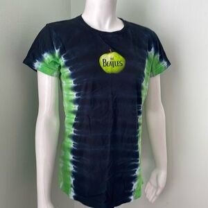 Liquid Blue The Beatles Green Black Tie Dye Graphic Tee XL